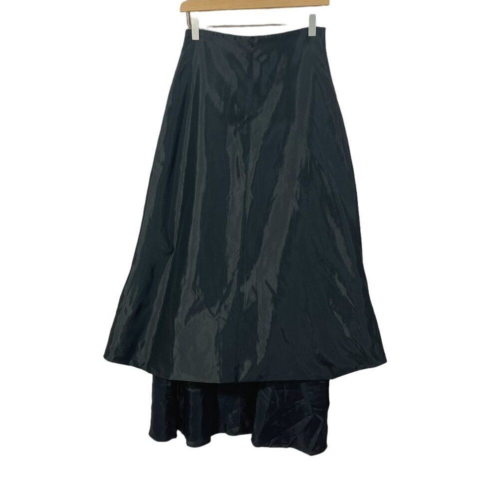 NWT JS Collections Black Organza Maxi Skirt Formal Skirt Women's Size 4